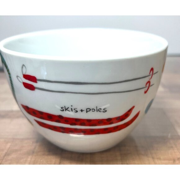Crate & Barrel Holiday-Themed Ceramic Bowls Set Of 3 - Picture 9 of 13